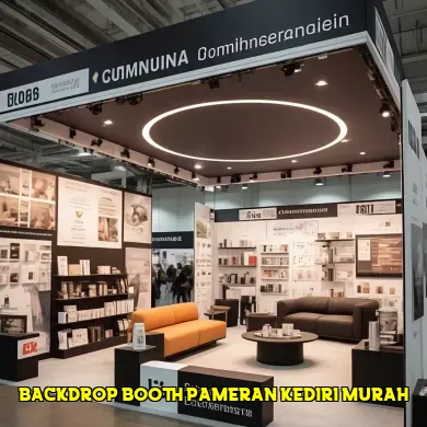 backdrop booth pameran kediri murah
